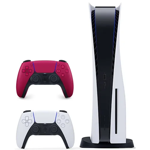 باندل کنسول PS5 Standard به همراه دوال سنس قرمز