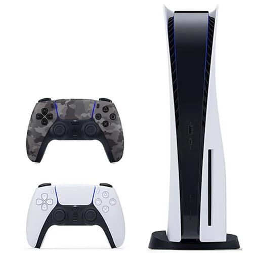 باندل کنسول PS5 Standard به همراه دوال سنس خاکستری
