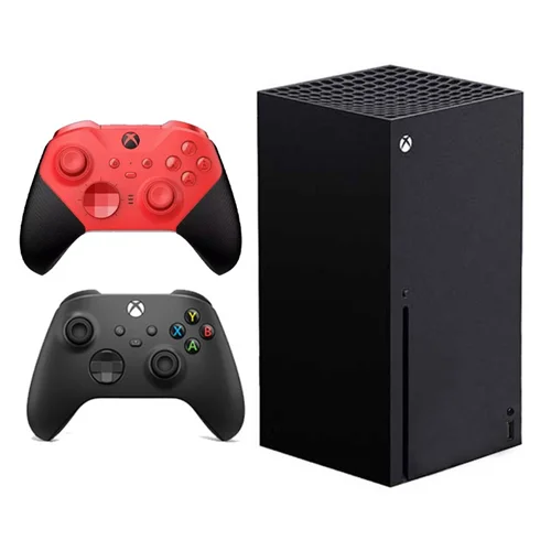 کنسول ایکس باکس سری ایکس به همراه کنترلر الیت سری دو Core قرمز